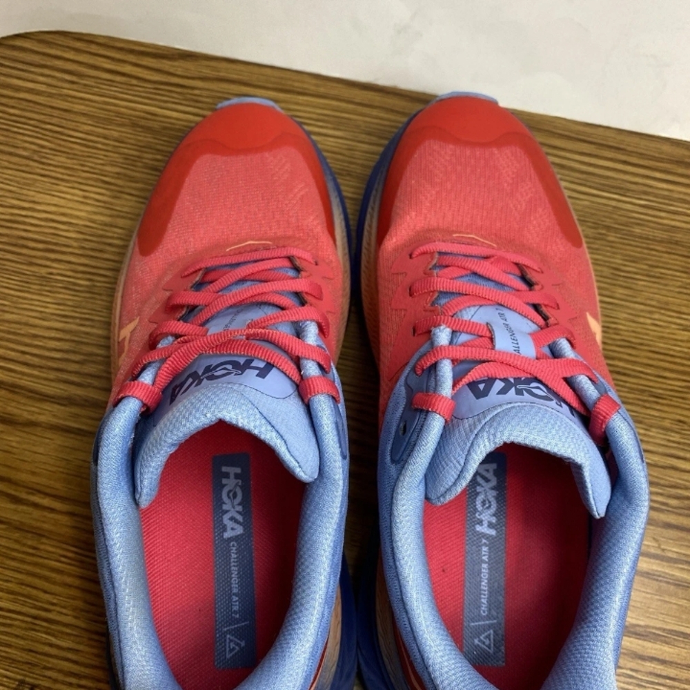 Hoka Women's Red and Light Blue Athletic Shoes - Picture 5 of 15
